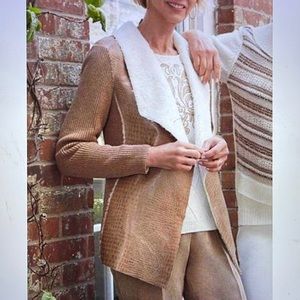 Alfred Dunner Twilight Point Moleskin Sweater Jacket